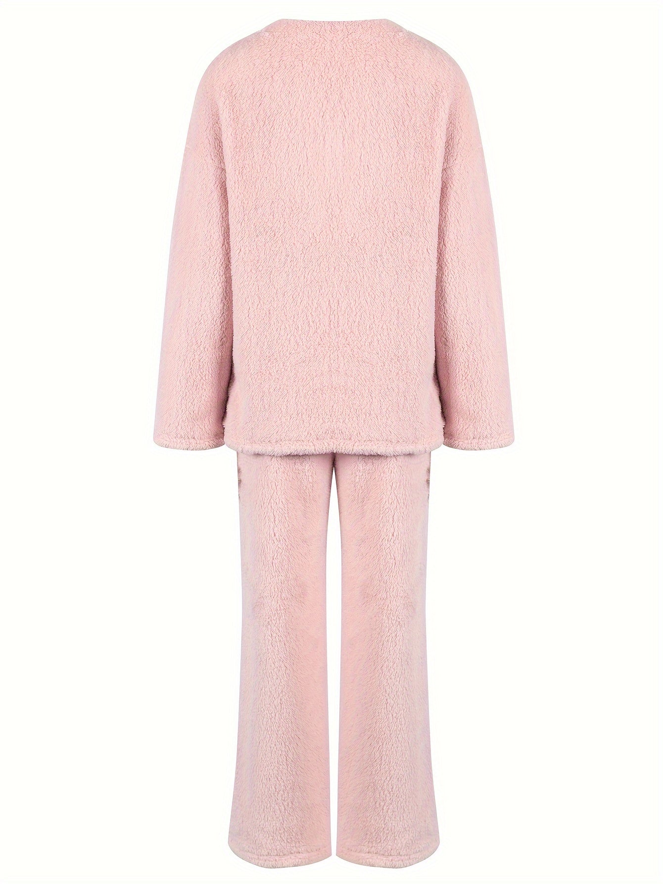 Melita - Cozy Elegant Women's V-Neck Set