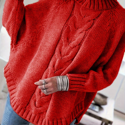 Janelle - Cozy Vintage Cable Knit Sweater
