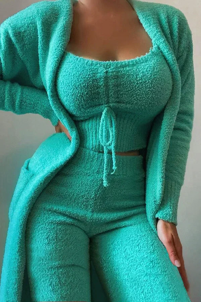 Christie - Fuzzy Three-Piece Lounge Set