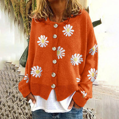 June - Knit Button-Up Cardigan