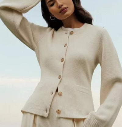 Corey - Women Button-Up Knit Cardigan