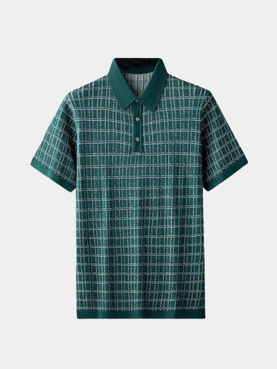 Classic Noir Knit Polo Shirt