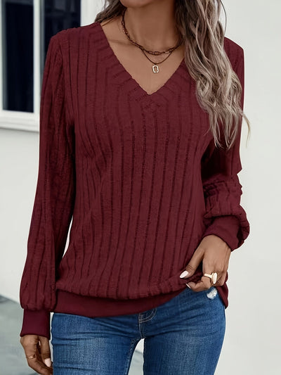 Renae - Elegant V-Neck Sweater