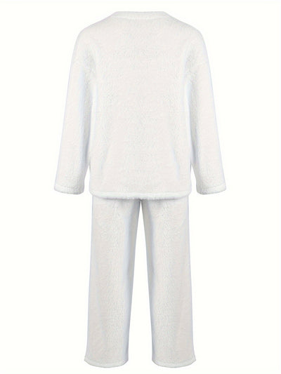 Melita - Cozy Elegant Women's V-Neck Set
