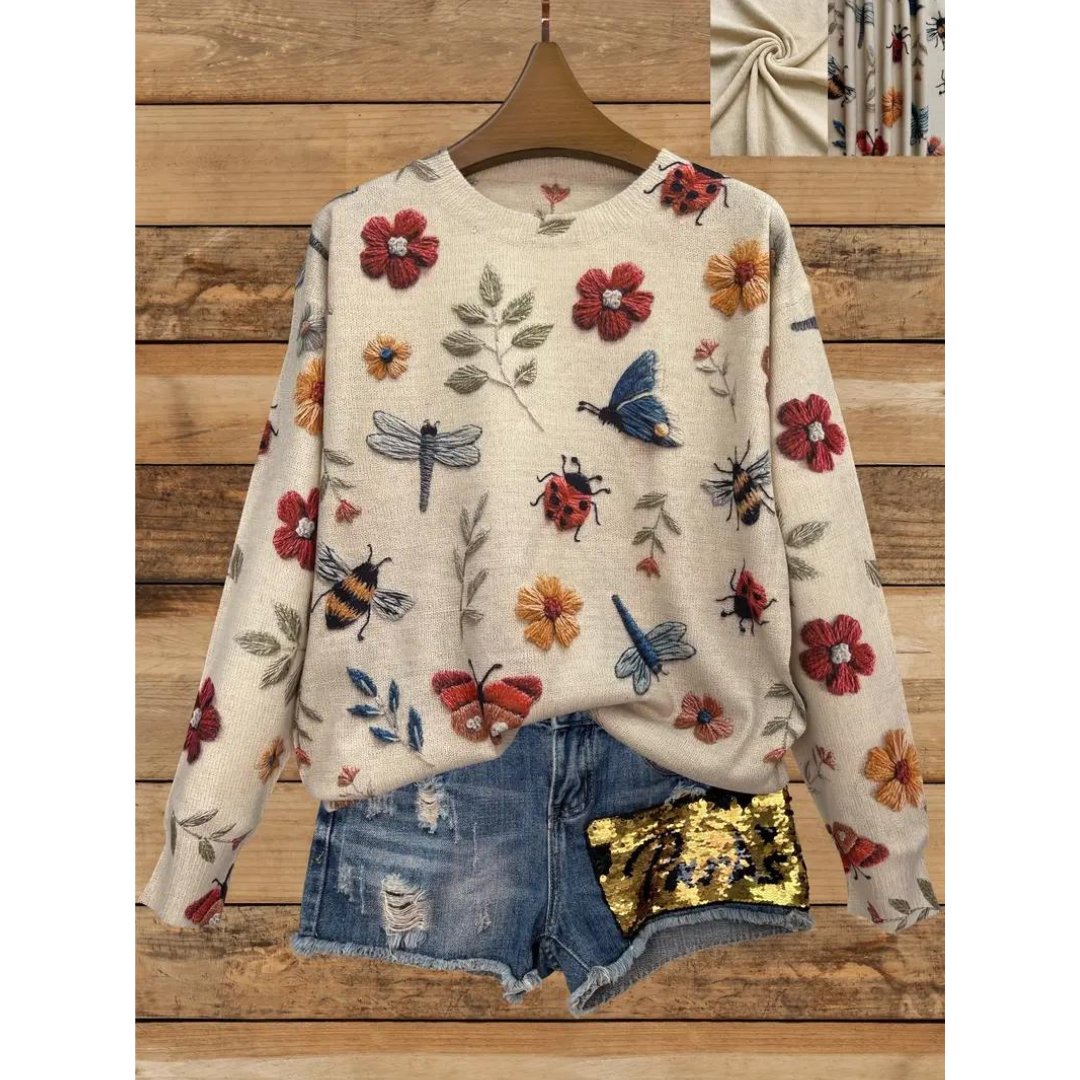 Amy™ - Whimsical Garden Sweater