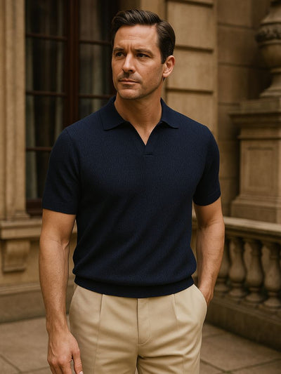 Old Money Cotton Polo Shirt