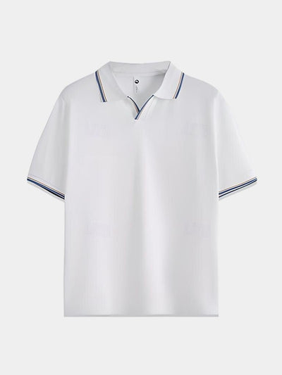 Timeless Black V-Neck Polo